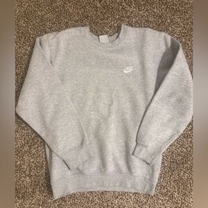 Nike Woman’s Light Gray Crewneck Sweater